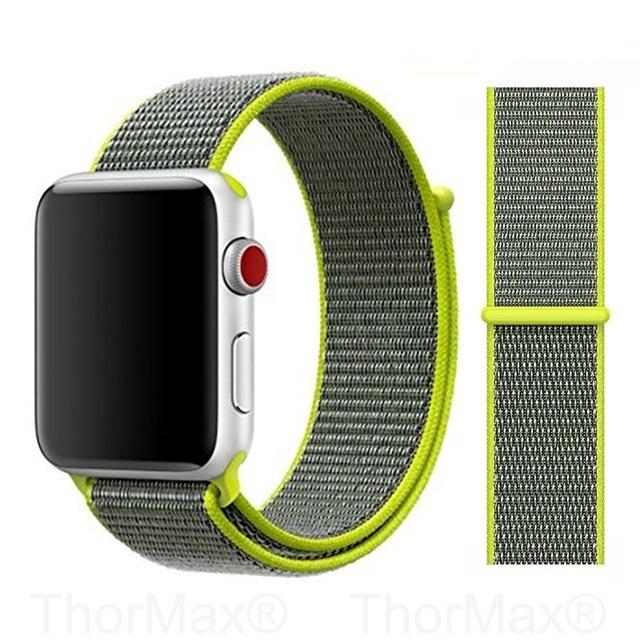 Nylon Band For Apple Watch Series Watch 9 8 / Ultra 2 7 6 SE 5/4/2/1 38 42MM Replacement Strap Loop for Iwatch Series 3 40/41/44 /45MM/49MM
