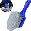 "Blue & Yellow Soft Bristle Car Wheel and Tire Cleaning Brush"
