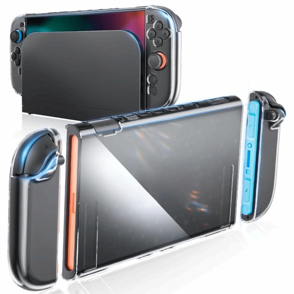 Detachable Protective Cover Crystal Game Console Shell Dockable Case for Nintendo Switch 2 Joycon