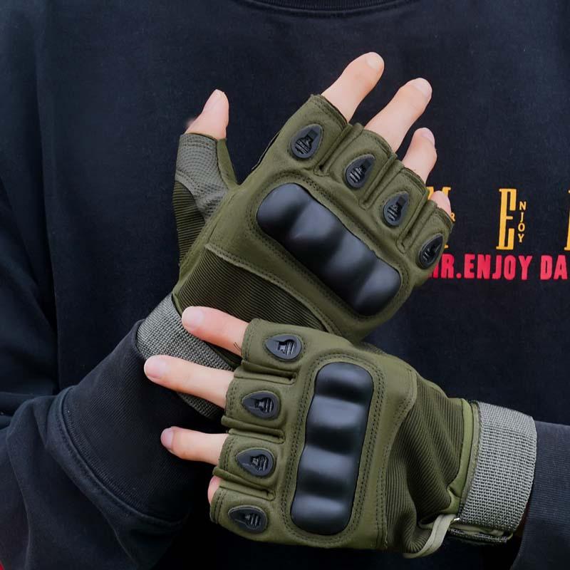Outdoor Tactical Gloves Half Finger Paintball Airsoft Shot Hunt Combat Anti-Skid Men Bicycle Full Finger Gloves Protective Gear
