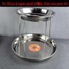 Stainless Steel Double Layer Seafood & Dessert Platter Stand