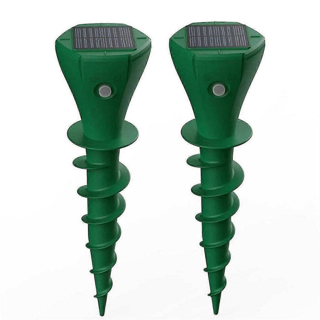 Solar Mole Repellent Ultrasonic, IP65 Waterproof Mole Solar Repellent for Lawns, Rat, Squirrel, Deer, Skunk, Rabbit
