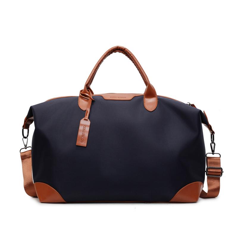 

Contrast Color Outdoor Sports Fitness Yoga Bag Large Capacity Waterproof Splicing Business Travel Storage Bag чорний