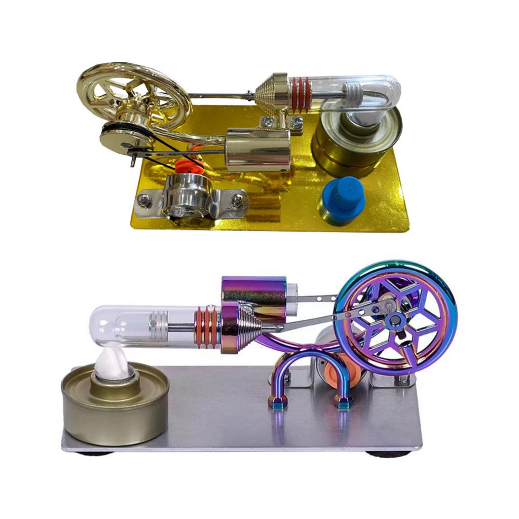 Low Temperature Stirling Engine Assembled Electricity Generator Heat Experiment