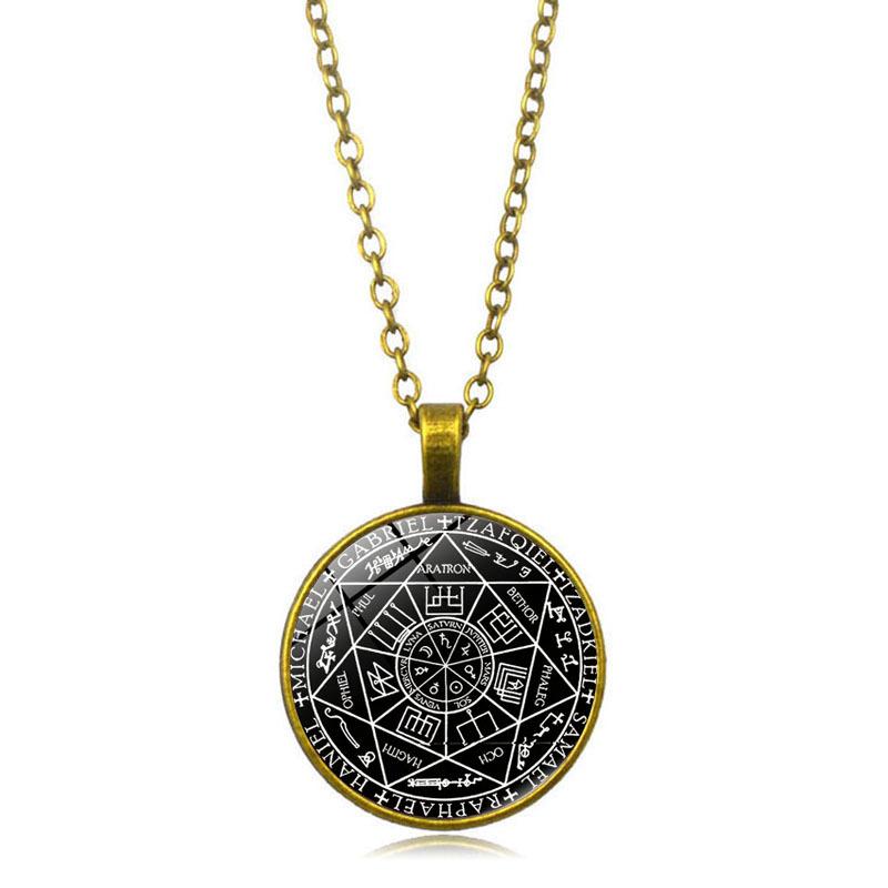 Seven Angels of Time Women's Versatile Accessories Retro Pendant Necklace