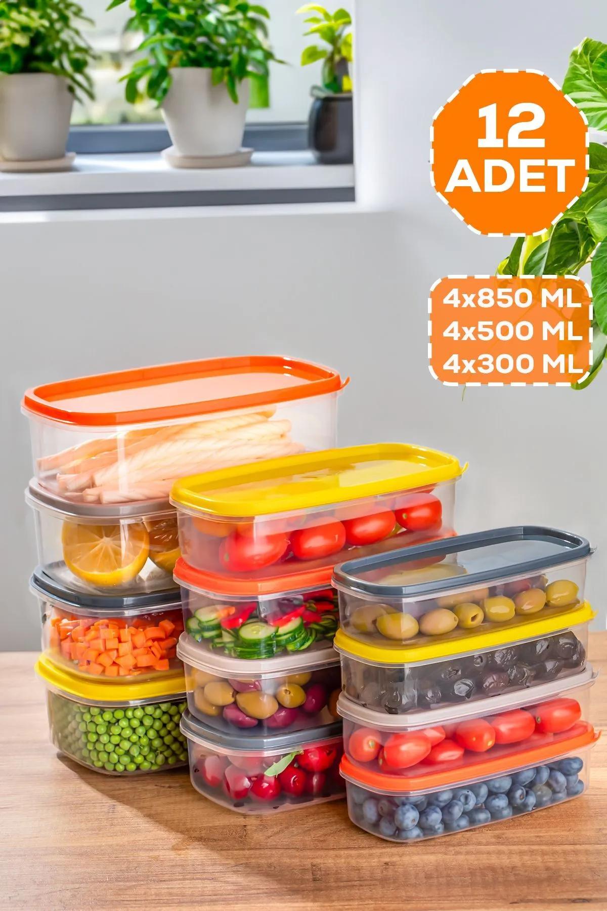 

Dikdörtgen Plastik Saklama Kabı - Çok Amaçlı Gıda Erzak Saklama Kabı Seti