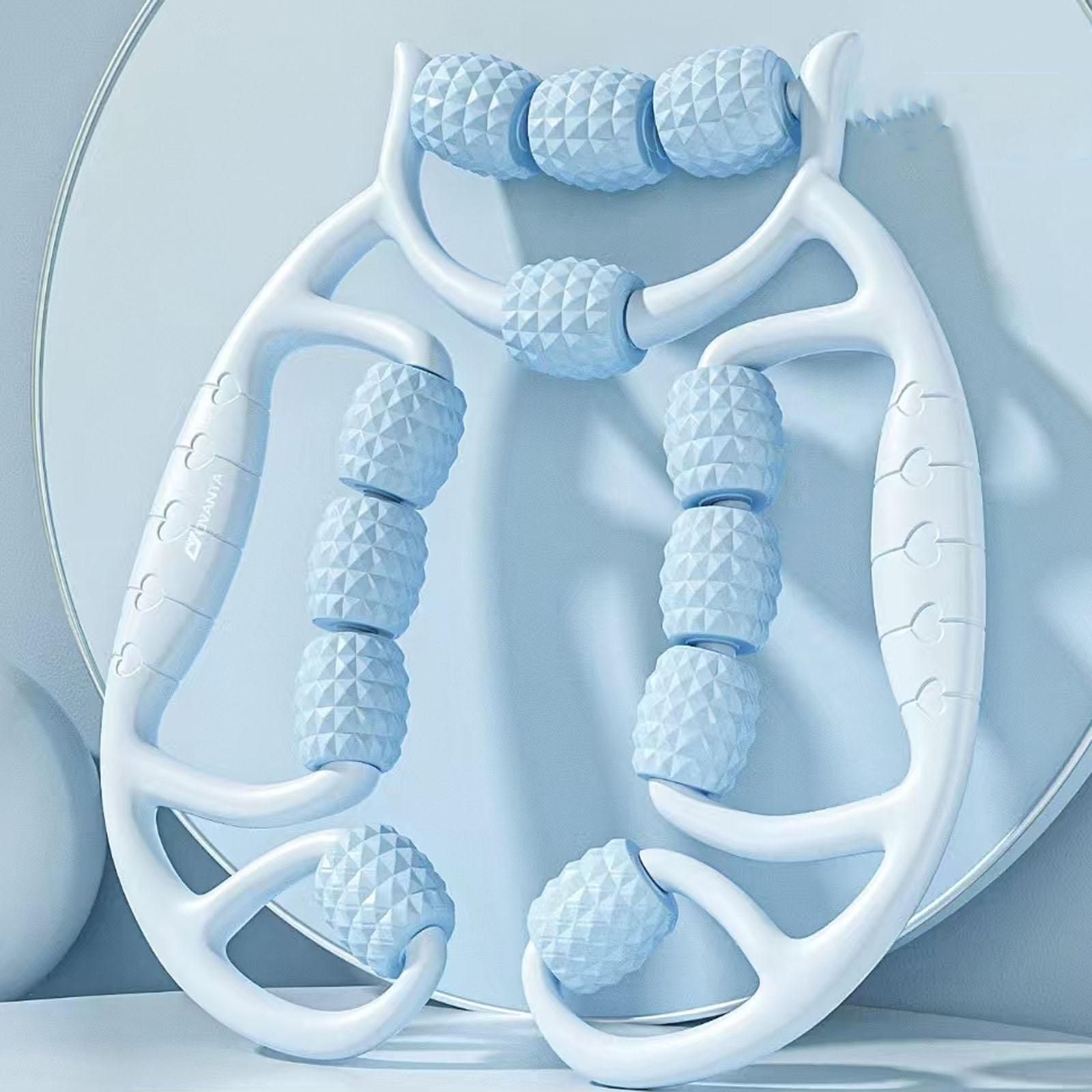 

Circular Leg Clamping Roller Leg Massager, Foam Roller with Mace Massage—Muscle Relief & Leg Shaping Wonder for Daily Use One Size