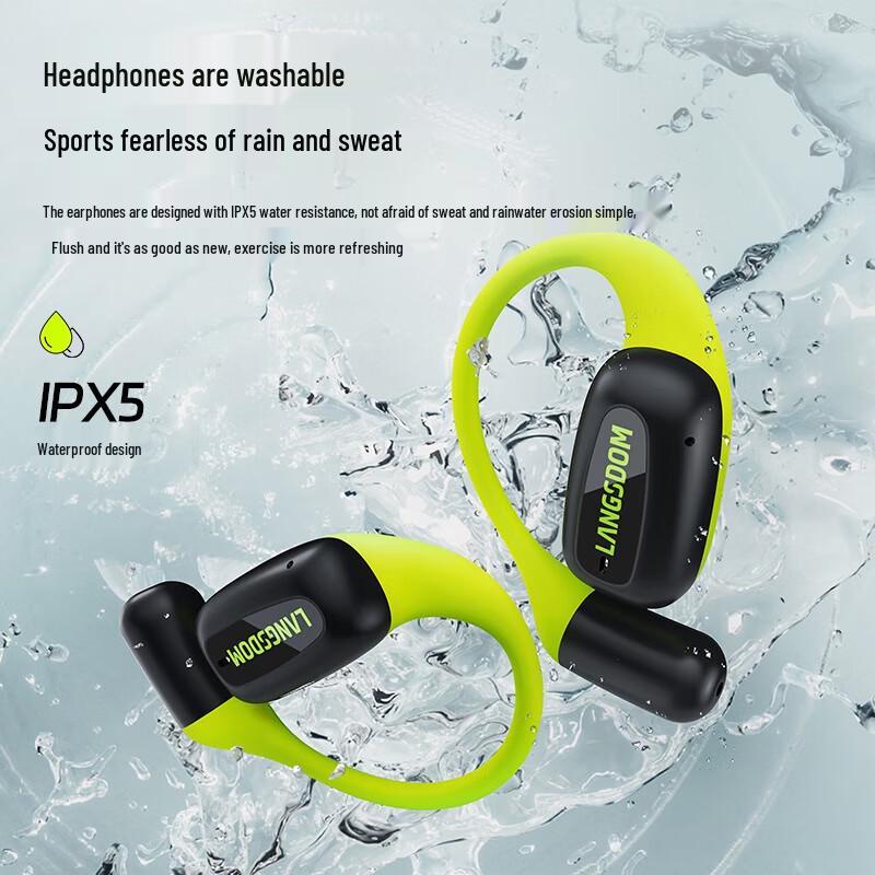 Langsdom AirFit TS15 Open-Ear Bone Conduction Bluetooth Sports Headphones