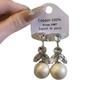 Silver Needle Diamond Pearl Fringed Earrings Retro Elegant Court Style Earrings High Sense Fashion Temperament Versatile Earrings