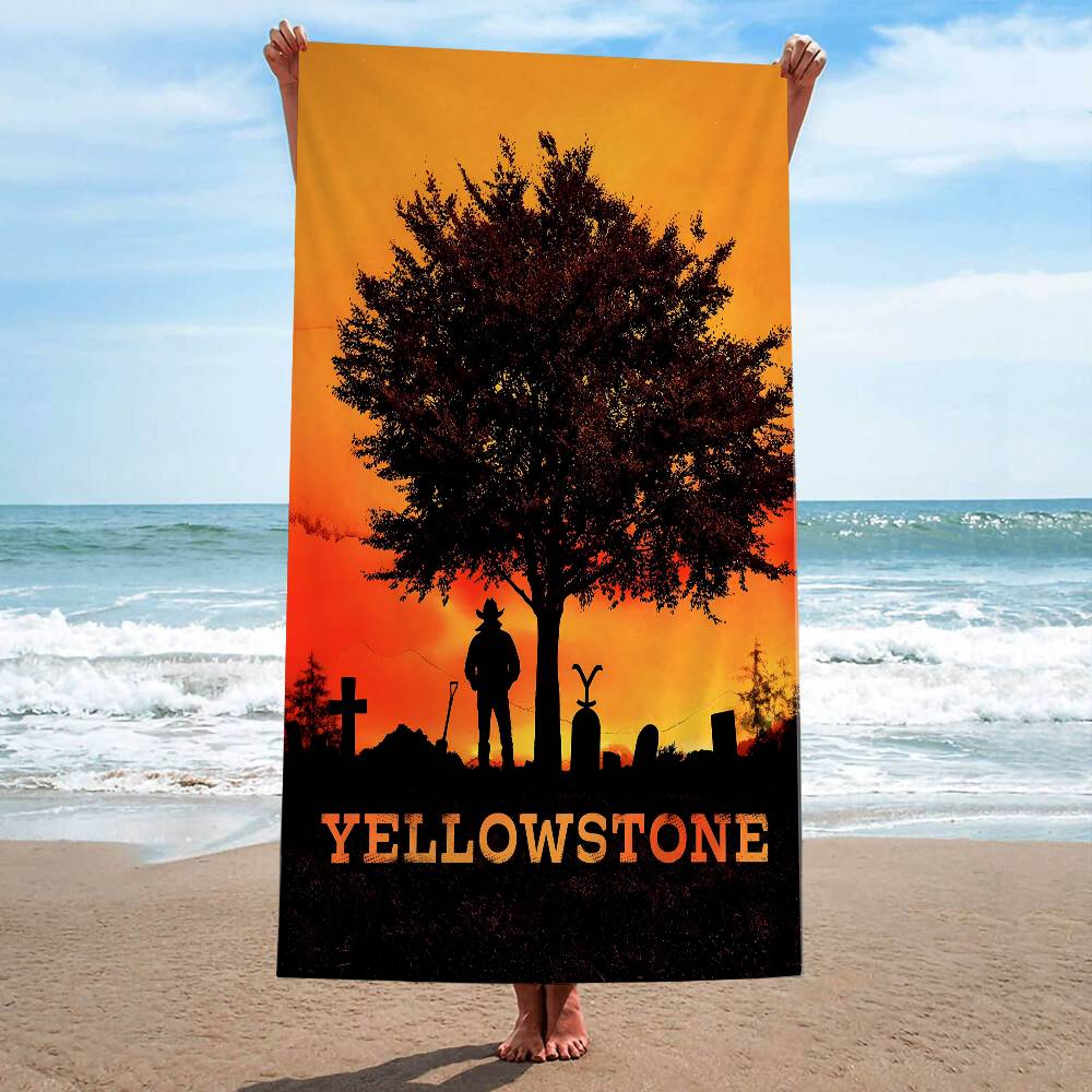 Popular TV Series-Yellowstone Microfiber Beach Towel Absorbent Quick dry Soft Yoga Swimming Resort Mountain Climbing Towel