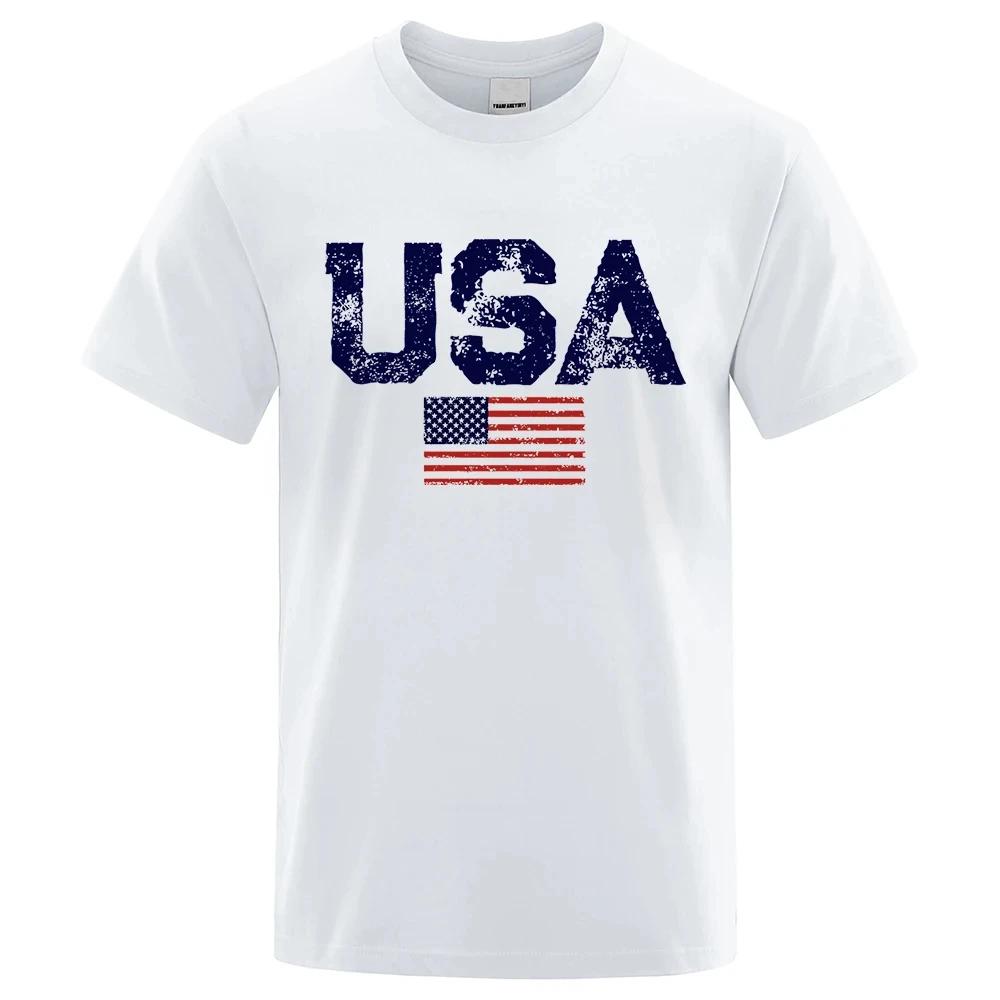 USA Flag Graphic Vintage Grunge Distressed T-shirt XXL