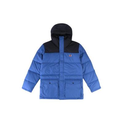 Levis FW22 Kapuzen-Reißverschlussjacke Daunenmantel Herren Jacken Blau 56585-0003