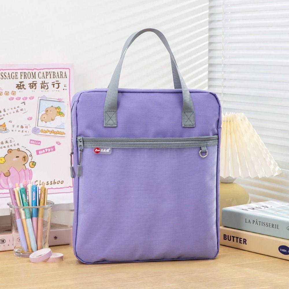 Waterproof Book Storage Bag Portable Document Storage Bag Lightweight Art Storage Bag  for Students