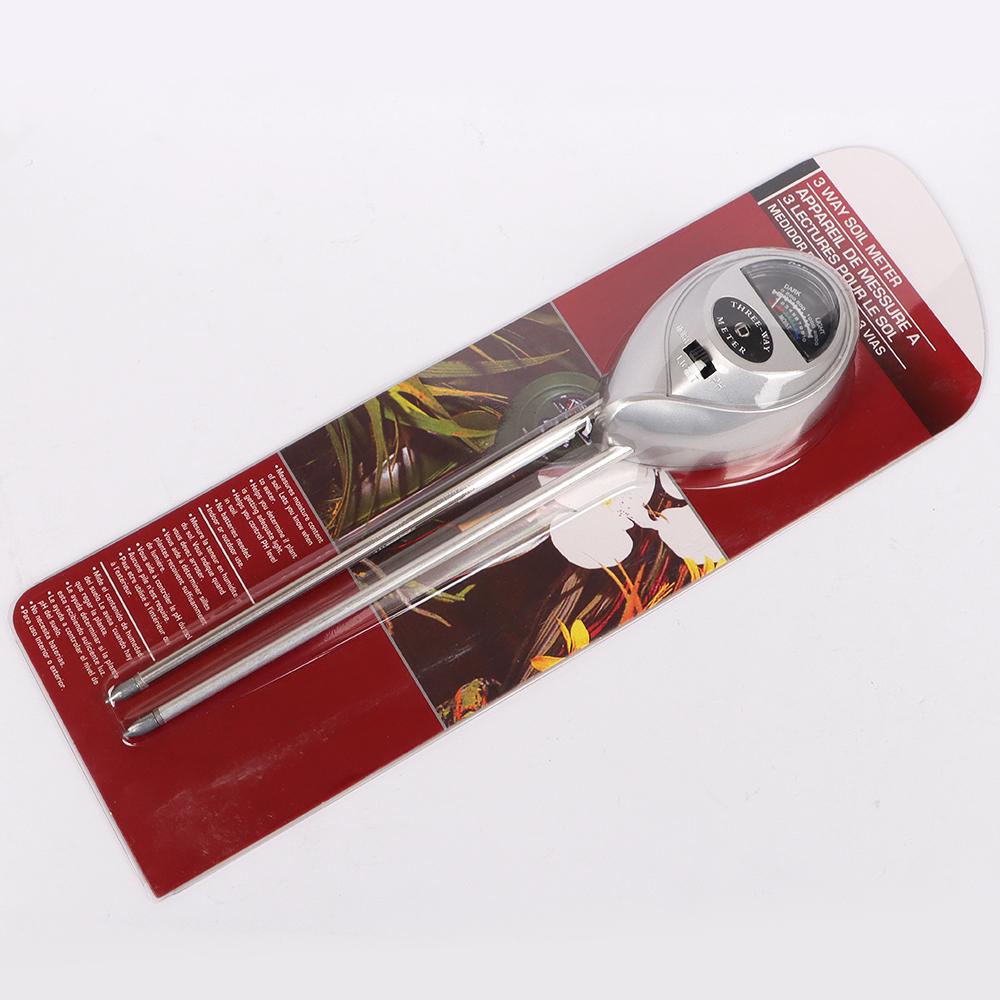 

3 в 1 Тестер почвы pH-метр Кислотность Солнечный свет Влажность Детектор Высокоточный Двойной Иглы Обнаружение для Сада Теплицы белый