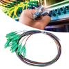 Maxmartt Fiber Pigtail, 1.5M Singlemode SC/APC Fiber Optic Pigtail, 12 Strand, Color Coded, for Networks Communication System