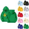 Kids' Long Sleeve Loose Pullover Letter Print Drawstring Hooded Sweatshirt