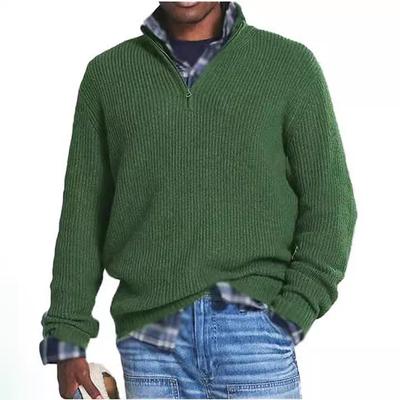 Maglione da Uomo Autunno e Inverno Maglione Lavorato a Maglia Casual da Indossare Sotto Maglione Dolcevita con Cerniera