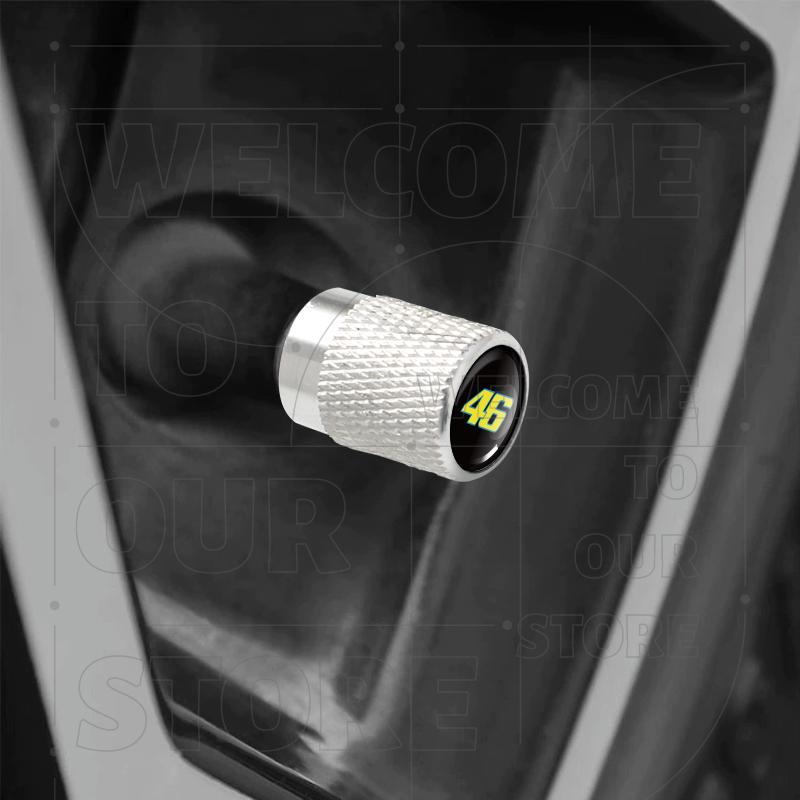 For No. 93 46 MotoGP Yamaha Ducati LOGO 4pcs Motorcycle Car Wheel Tire Valve Aluminum Caps Tyre Stem Covers Airdust Waterproof