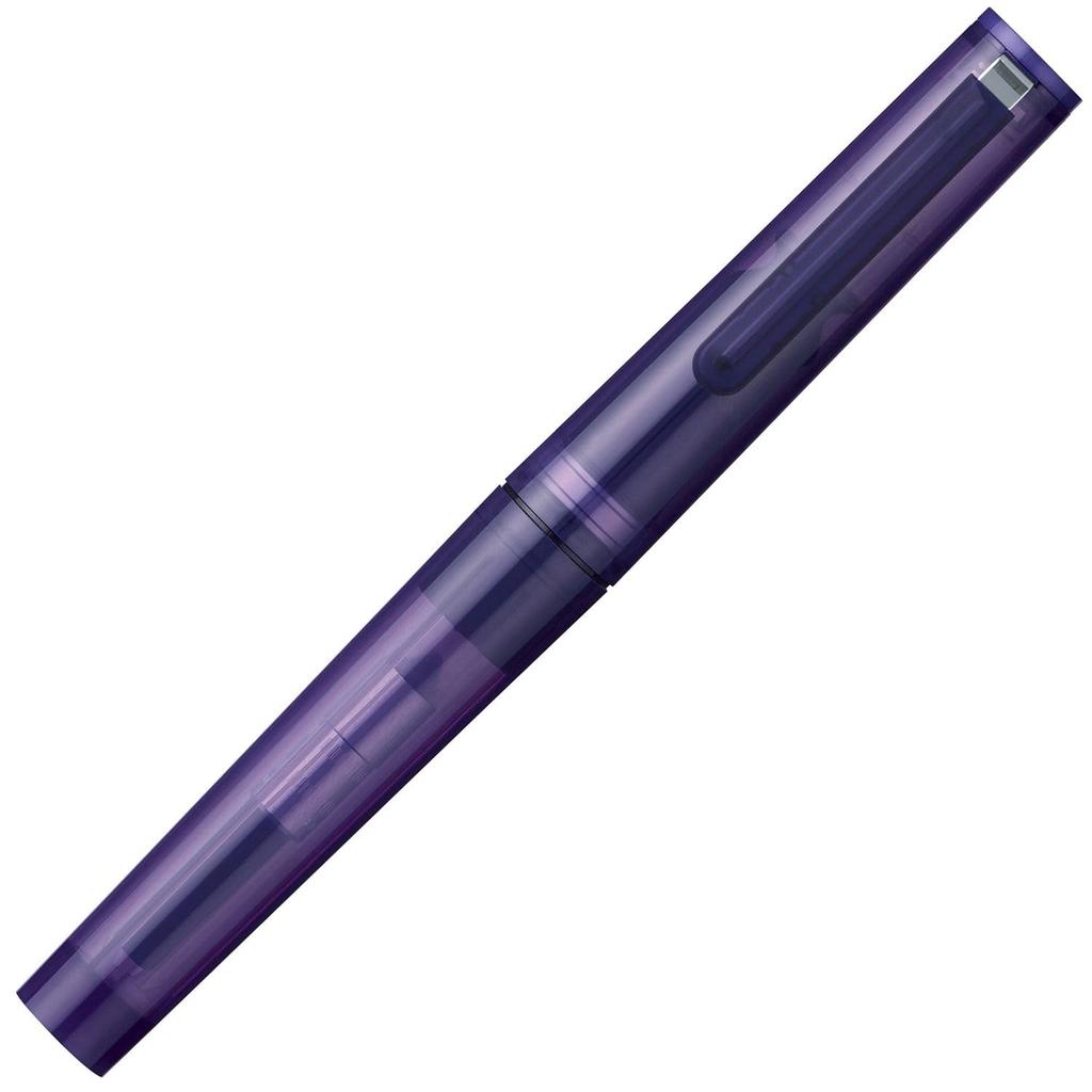 Sailor TUZU ADJUST Fountain Pen, Self-Packaged, Clear Violet Fine Nib, 12-0541-250