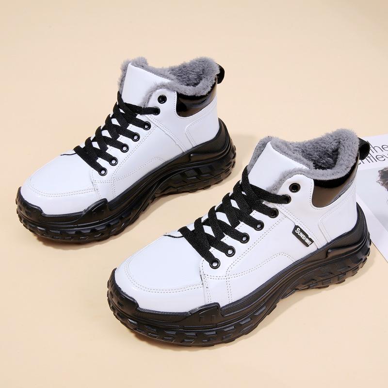Non-slip waterproof snow boots autumn and winter mid-top Martin shoes wear-resistant shock-absorbing sports shoes women's shoes