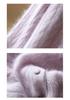 2026 Autumn/Winter Women's Cashmere Wool Cable Knit Cardigan - Long Sleeve, Round Neck Sweater Top