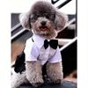 1pc Pet Cooling Shirt, 4-Leg Design, Formal Collar, Cat Dog Clothes