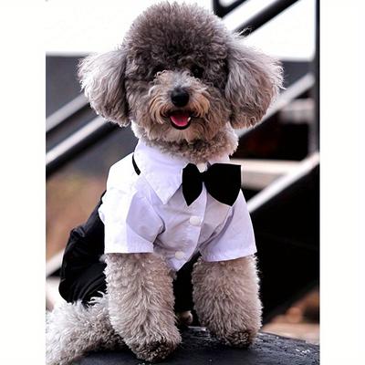 1pc Pet Cooling Shirt, 4-Leg Design, Formal Collar, Cat Dog Clothes