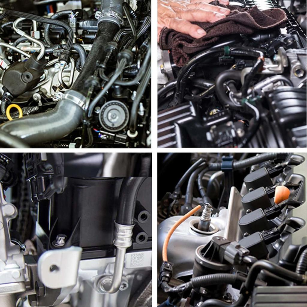 1/4"ID(6Mm) Fuel Line Hose 10FT NBR Rubber Push Lock Hose 300PSI High Pressure Fuel Line For Automotive Fuel Systems Engines(Black, 1/4"ID*0.47"OD,