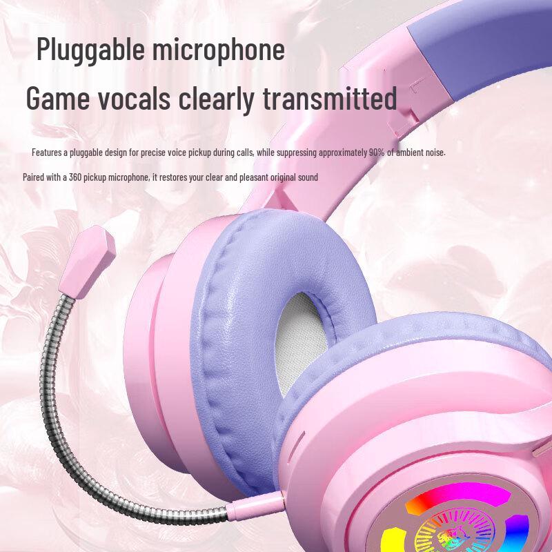OIMG Luminous Cat Ear Wireless Headset