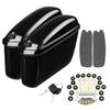 1 Paar Aufbewahrungs Hartbox Werkzeug Motorrad Satteltaschen Koffer Seite Gepäcktasche für Harley Softail Sportster