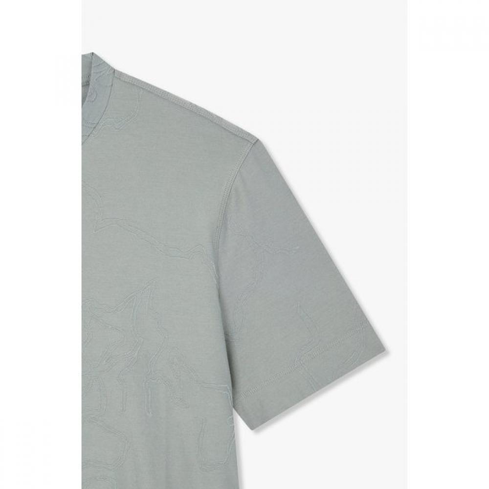 Emporio Armani 26 S S Men S STreTch T ShirT wiTh Jacquard paTTern  A516126033 