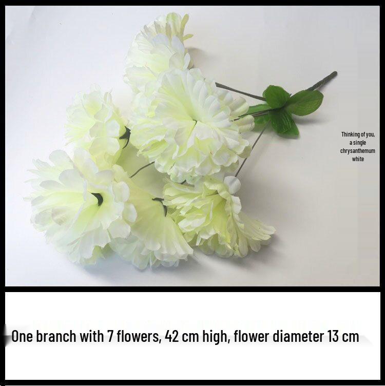 Chrysanthemum Silk Flowers for Qingming Festival Grave Offerings