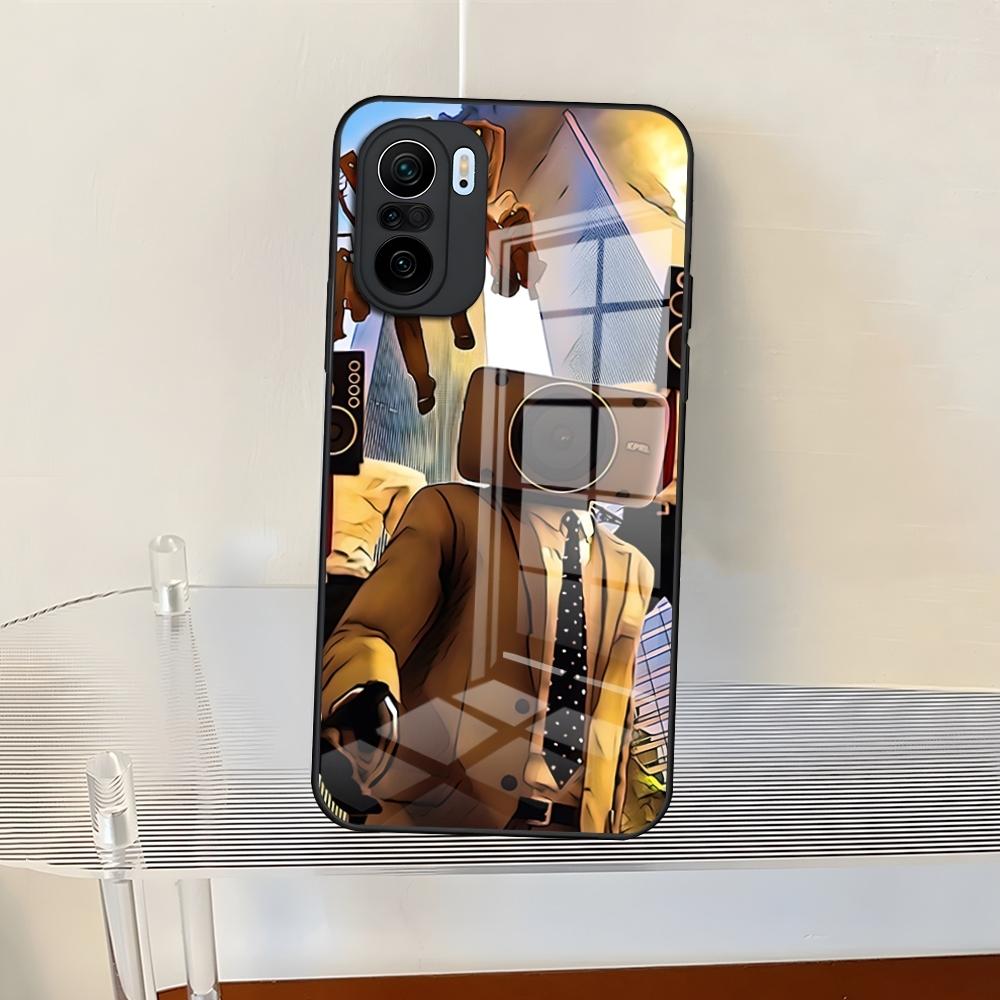 Skibidi Toilet Phone Case For Redmi 13 12 13c 12c Note 13 Pro Plus 11 12 Pro 10 12s 11s Tempered Glass Back Cover