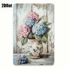 Vintage Hydrangea Metal Wall Art Sign 8x12 Inch Retro Bar Decoration