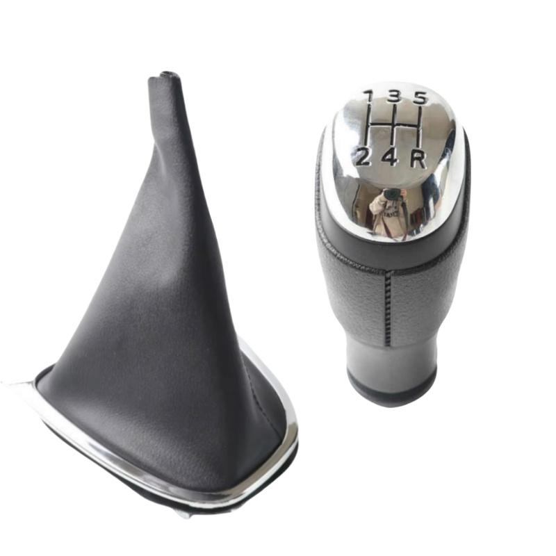 5/6 Speed For Renault Clio 4 Mk4 IV 2012 - Gear Shift Knob Head Lever Handball Leather Gear Shift Collar Gaiter Boot Cover