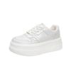Little White Shoes Women's Autumn 2025 New Thick Baseplate Shoes Versatile Small Inner Height Increase Casual Sports Muffin Shoes