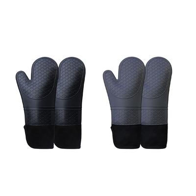 Single Oven Gloves Silicone Gloves High Temperature Resistant Anti-burn And Non-slip Kitchen Microwave Baking Dessert Tools