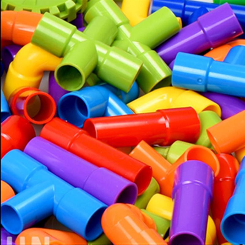 Kids' Plumbing Play Set: Interlocking Water Pipe Building Blocks for Toddlers