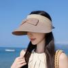 Summer Butterfly Knot Sun Hat With Breathable Polyester For Casual And Travel Use