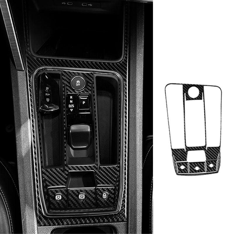 

LHD/RHD Soft Carbon Fiber Car Interior Center Gear Shift Panel Cover Trim For Seat Leon 2024 Inner For LHD
