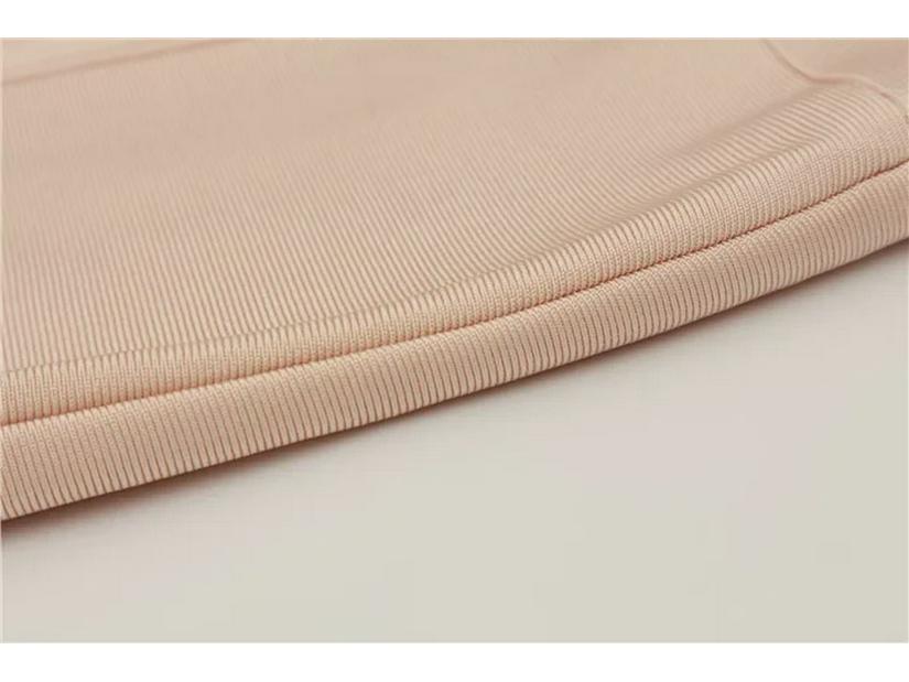 Fashionable High-Waist Elastic Bandage Skirt - Elegant Mid-Length Hip-Hugging Design