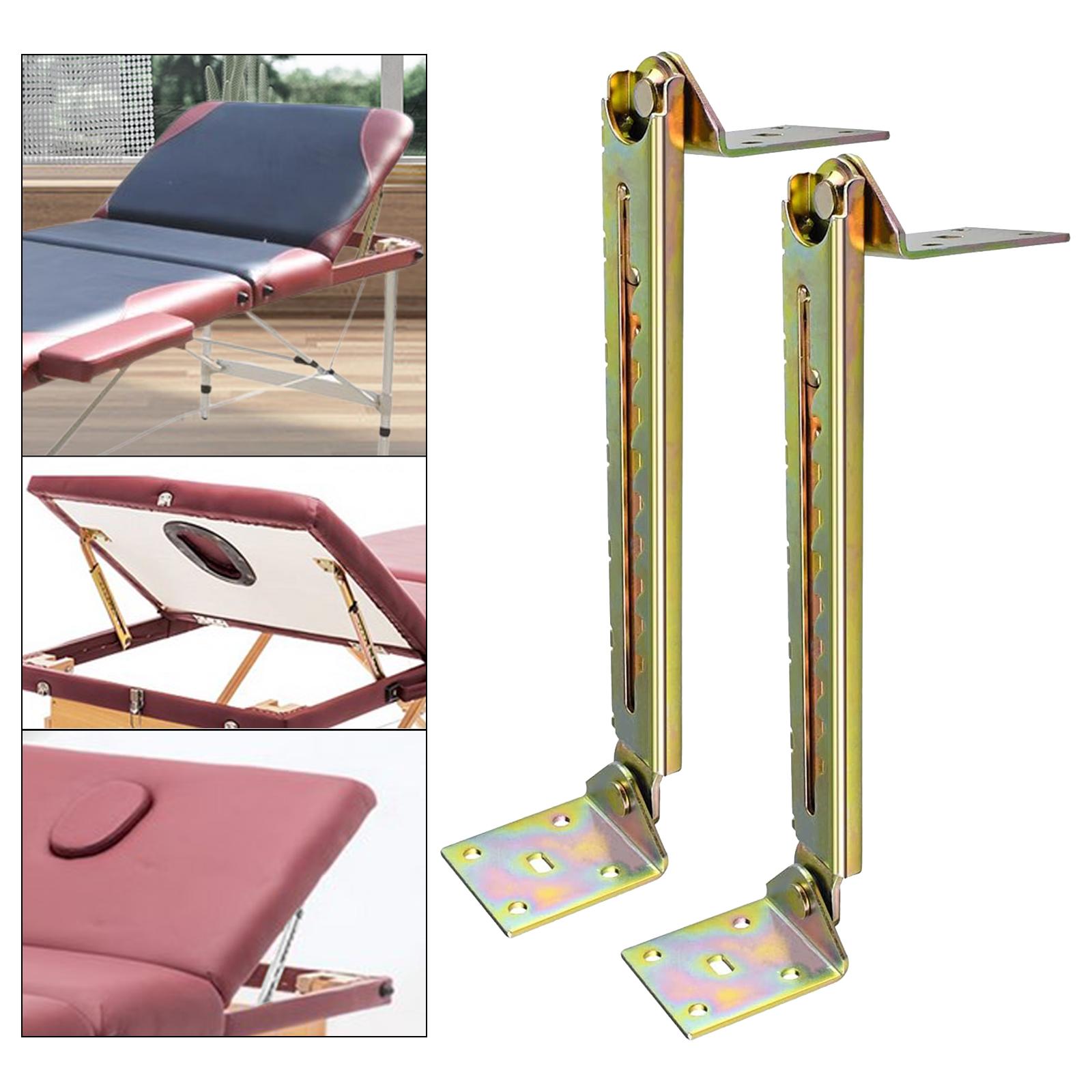 

2Pcs Lifting Rod Hinge 10 Gear Multi Stage Hinge Hardware Lift Support Hinge for Cabinet Drawing Boards Sofa Table Headrest