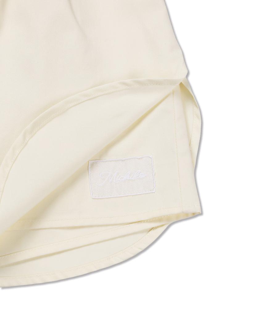 Michikoleondeonkosino Button Detail Skirt Shorts Cream Ivory
