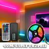 5V RGB Flexible LED Strip Lights, Color Changing Atmosphere Tape Light with 44 Keys Remote for Bedroom Indoor Home Decoration