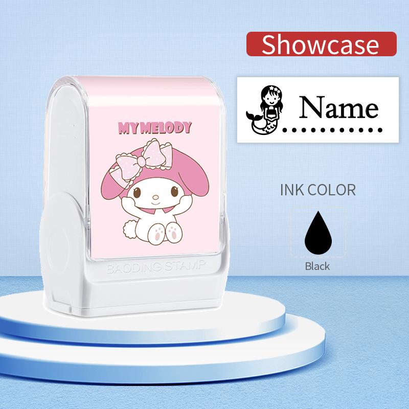 

Kuromi Custom Name Stamp - Waterproof Non-fading Ink Seal for School Supplies, Festival Gift, Back to Class, Trendy Adorable
