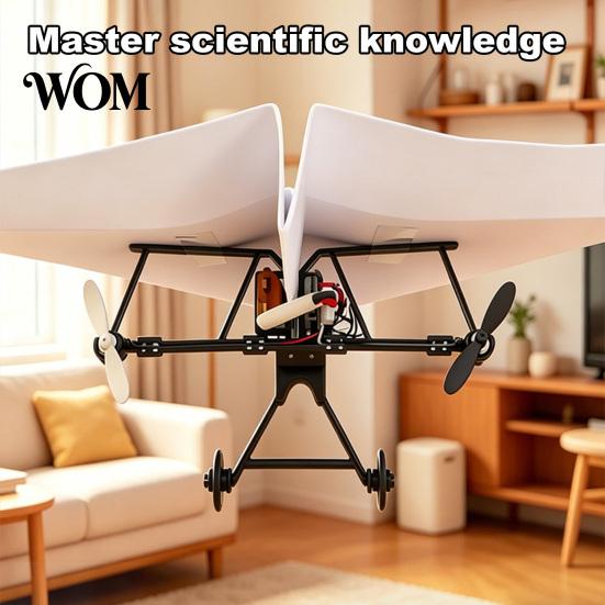 Indoor Outdoor Flying Toy Remote Control Paper Airplane Kit, DIY Electric RC Plane with Gyro Educational Stabilizer, Dual Propellers, Lightweight
