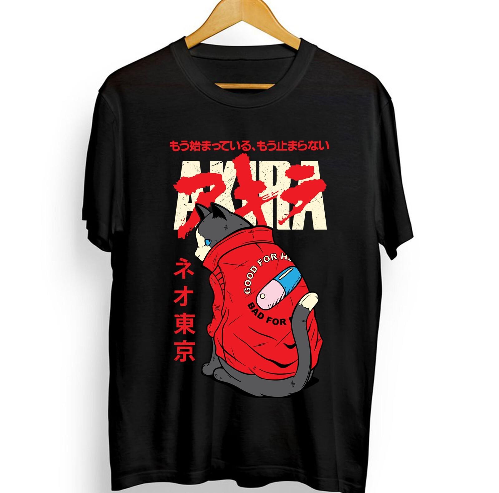

Akira cat new T-Shirt Mens Womens Tees Top, 1988 Japanese Anime Film,Akira Good,graphic tee 4XL