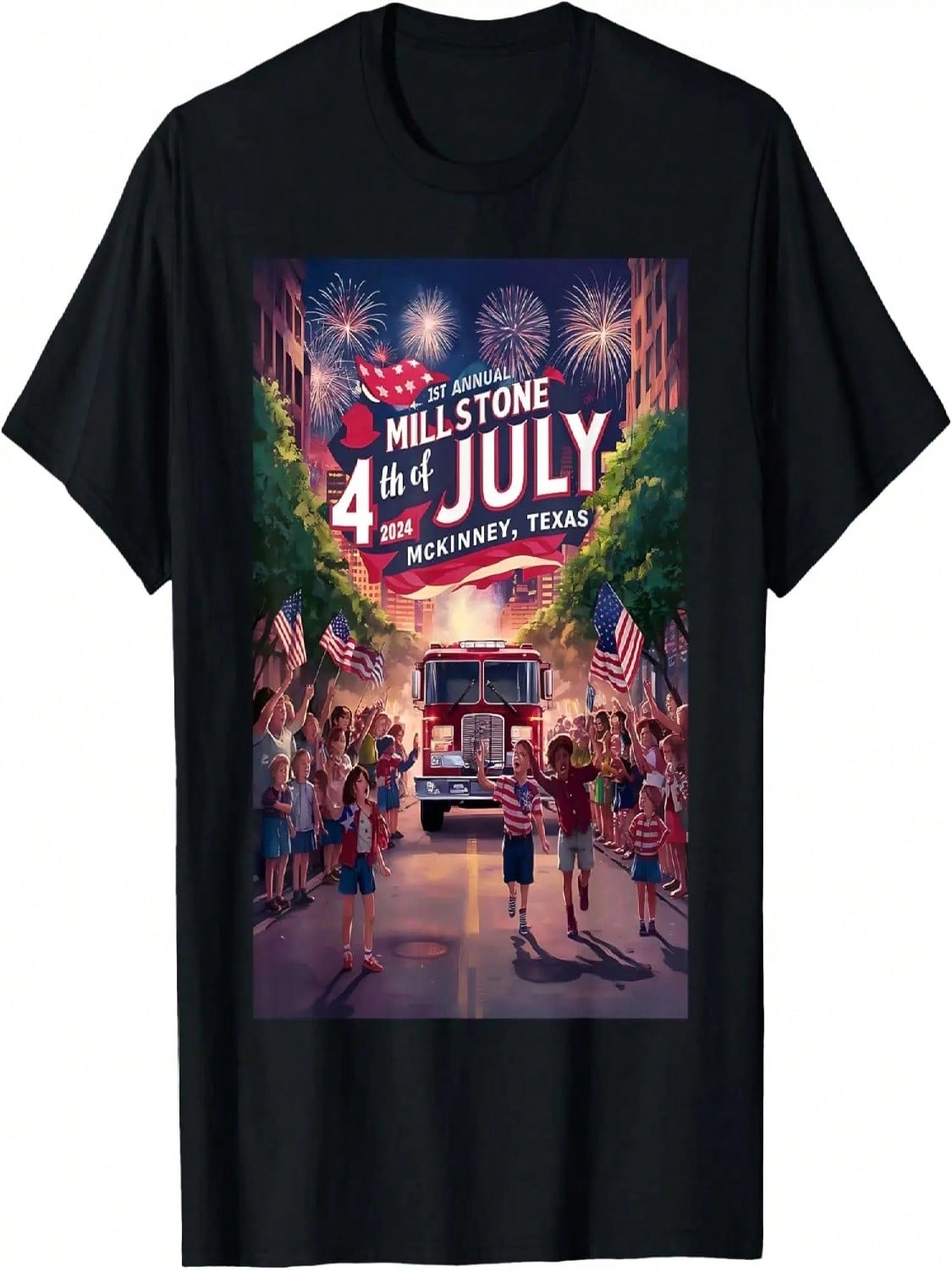 Mckinney, Texas 2024 T-Shirt S разноцветный