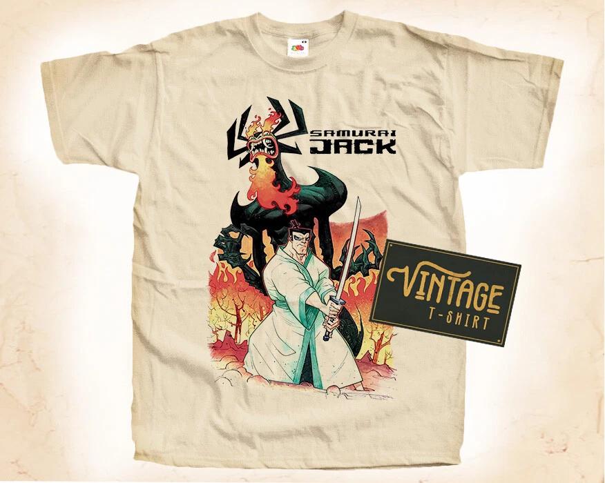 

Samurai Jack T SHIRT Tee Movie Poster Vintage Natural sizes S to 5XL XL
