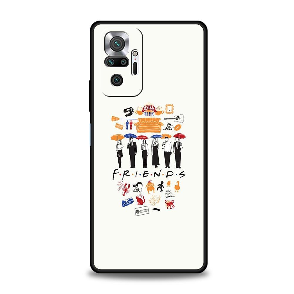 Friends Phone Case Cover for Redmi 14C 10C Note 15 14 13 12 10 11 K40 Pro Plus 5G Shockproof Soft TPU Shell Fundas Capas Bags